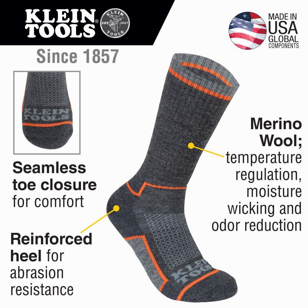 Klein Tools Performance Thermal Socks Large 60508 from Klein Tools