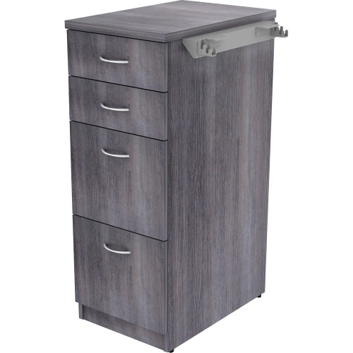 Lorell Relevance Series Charcoal Laminate Office Furniture Storage Cabinet - 4-Drawer (16211)