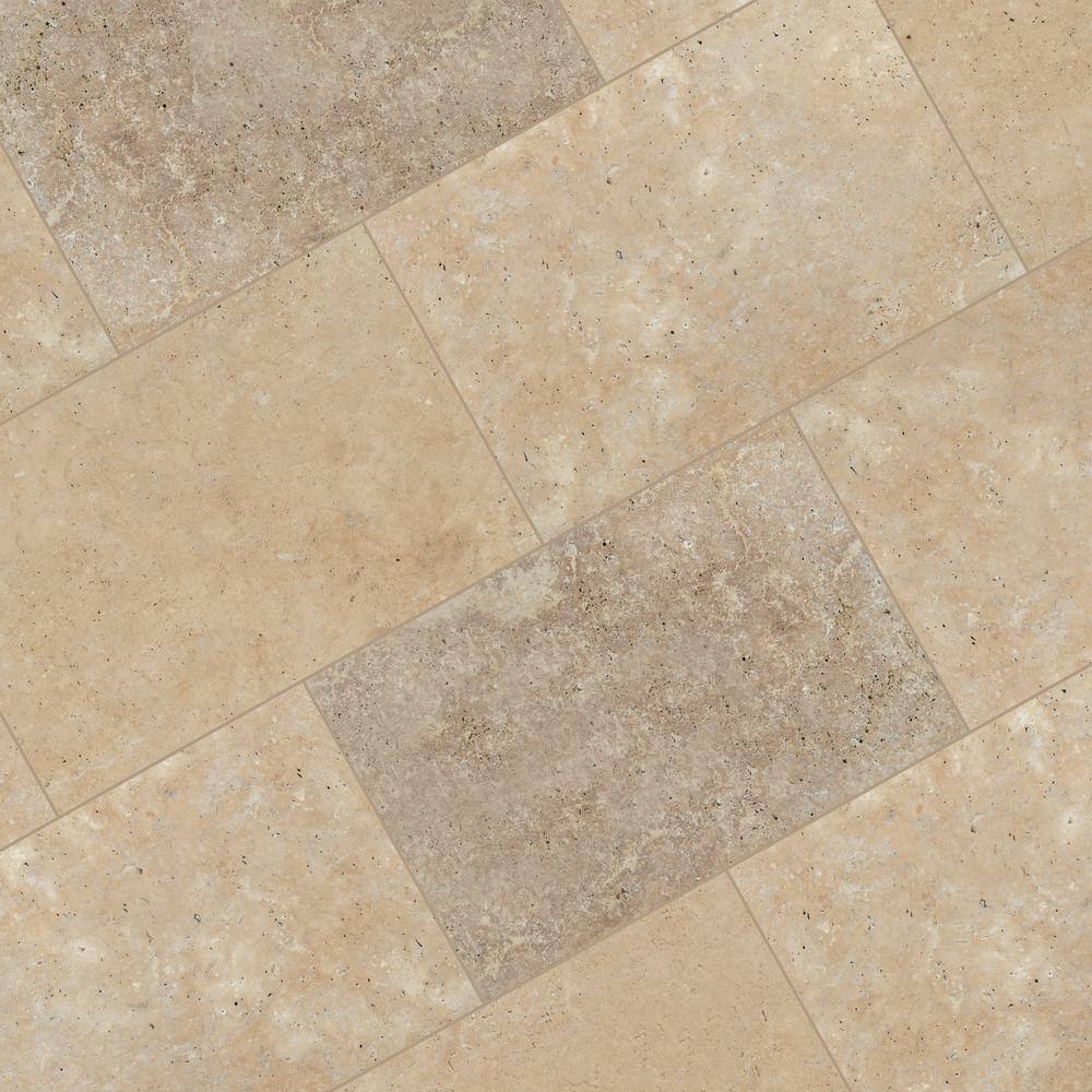 MSI Mediterranean Walnut 16 in. x 24 in. Rectangle Tan Travertine Paver Tile (15 Pieces40.05 sq. ft.Pallet) LPAVTWAL1624T