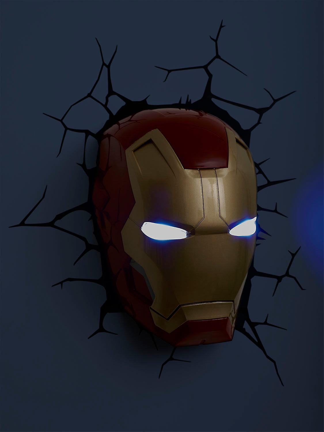 Marvel iron man 3 mask - 3d deco light