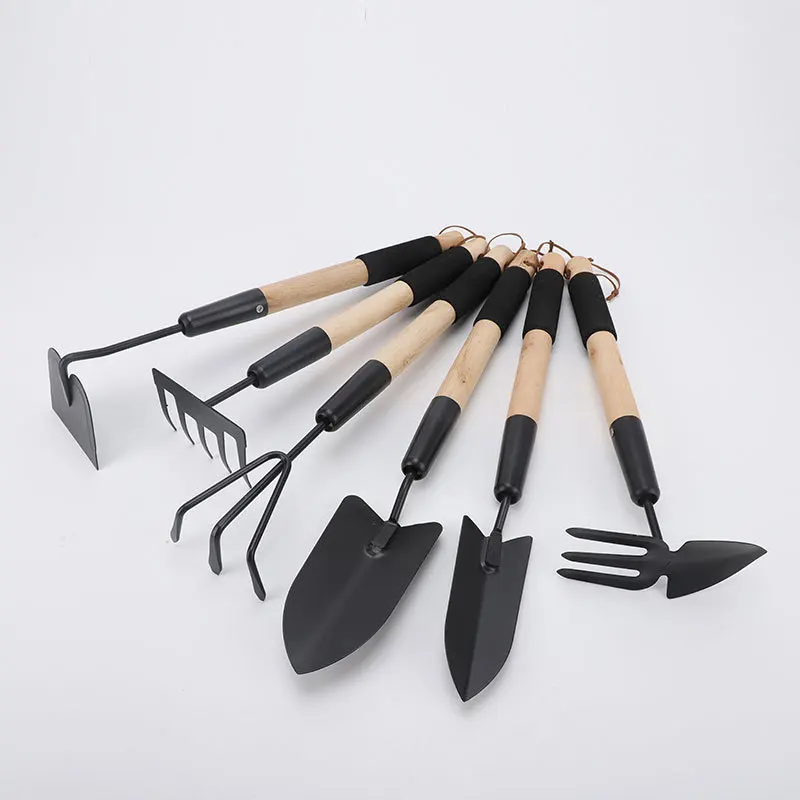 Best Sell Gardening Rake Shovel Hoe Trowel Handle Succulent Vegetable Fruit Seedling Transplanter Planting Garden Tools