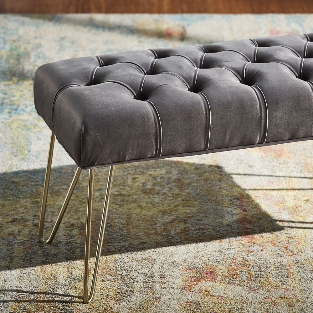 Klaus Velvet Tufted Bench by iNSPIRE Q Bold