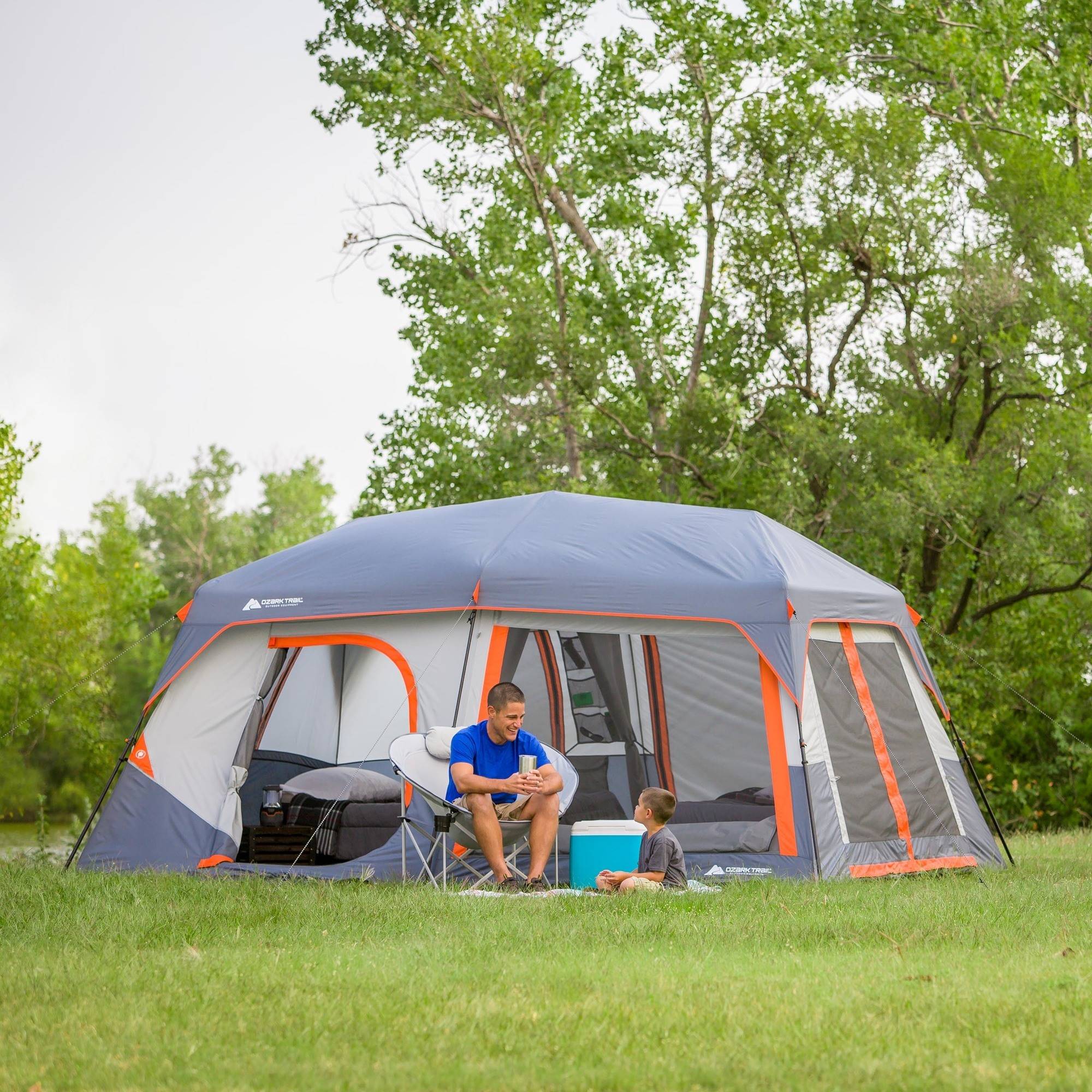 Ozark Trail 10-Person Instant Lighted Cabin Tent