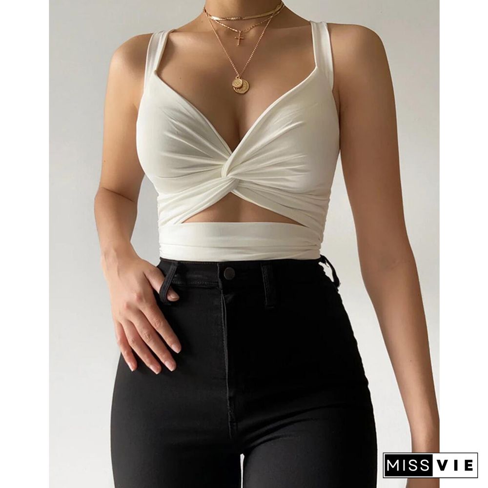 Sexy Women Sleeveless Short Crop Tops Ladies Vest Casual Tank Top Women's Tube Top Female Black White