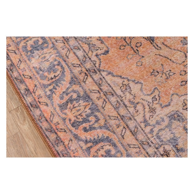 2 x27 x3 x27 Medallion Loomed Accent Rug Copper Momeni