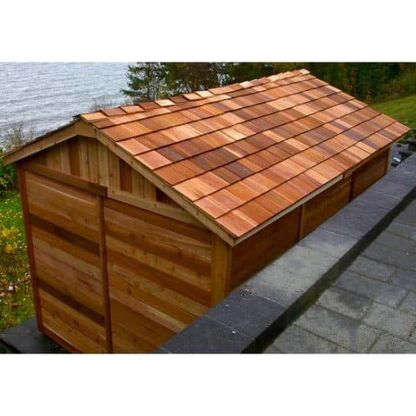 Outdoor Living Today Spacemaster 8 ft. x 12 ft. Western Red Cedar Storage Shed SM812