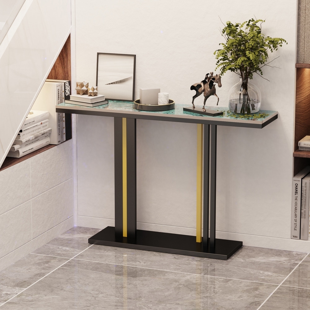 Modern Narrow Luxury Sintered Stone Console Table