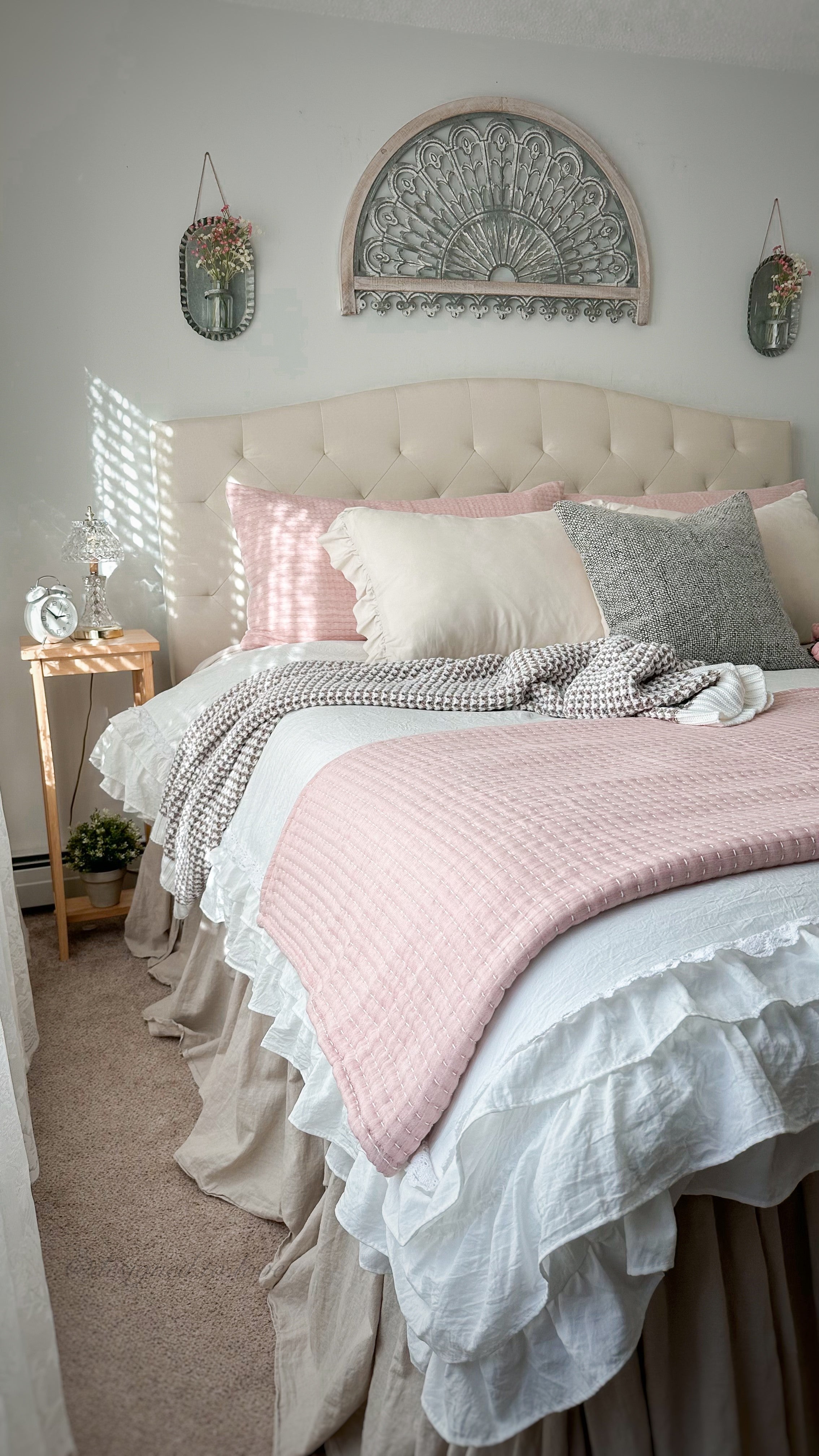 Ruffle Skirt Bedspread Set