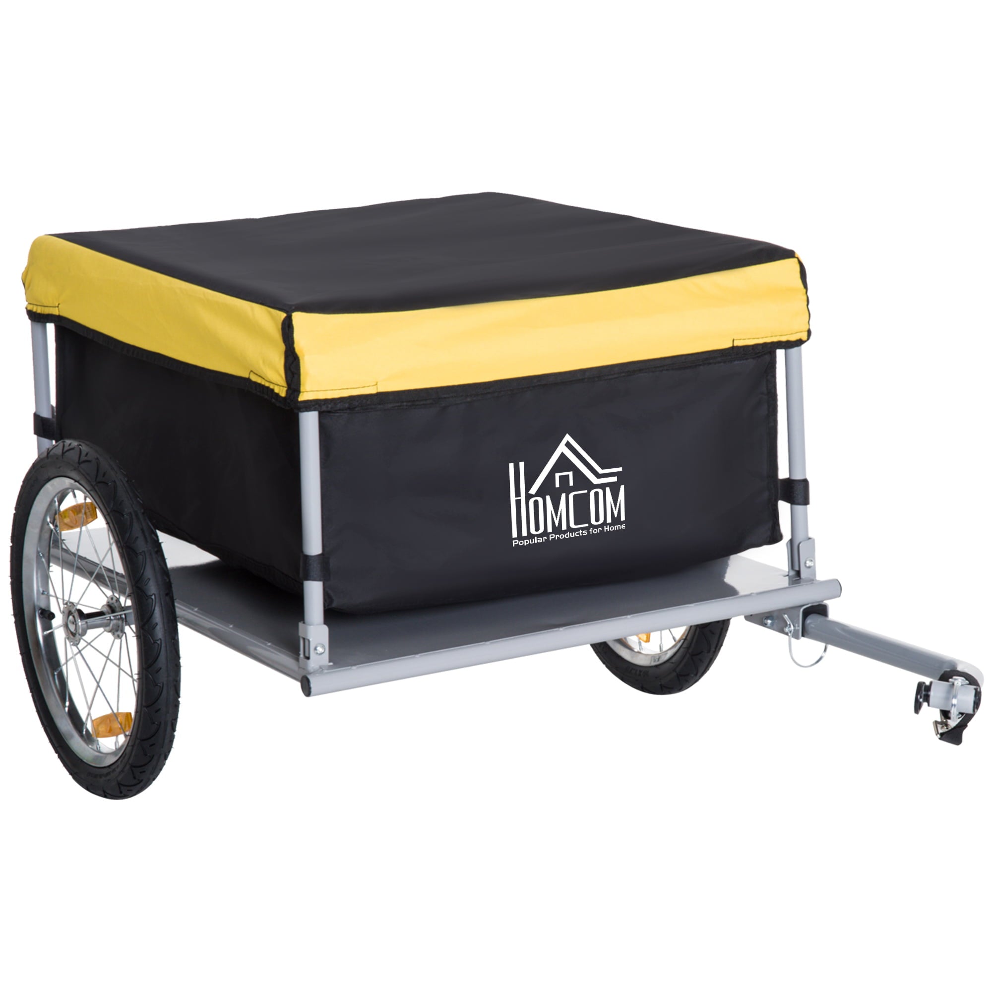 New Bicycle Bike Cargo Trailer Cart Carrier Shopping Yellow and Black