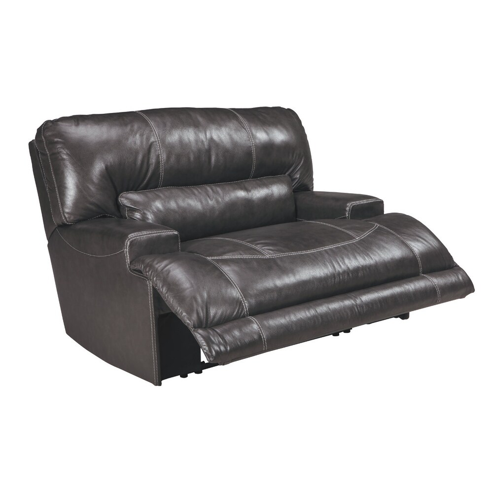 McCaskill Contemporary Wide Seat Recliner Gray