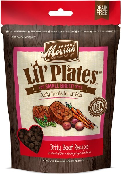 Merrick Lil' Plates Bitty Beef Recipe Grain-Free Dog Treats