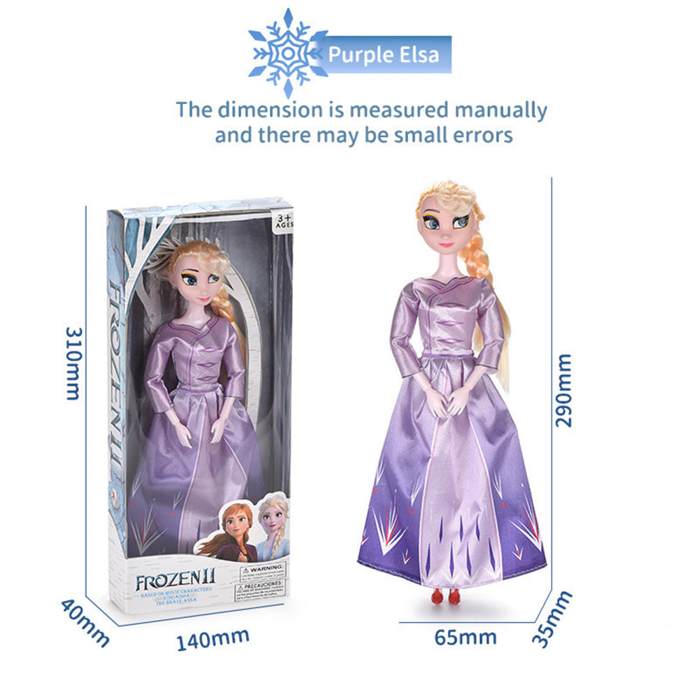 4PCS Set Disney Frozen Elsa Anna Dolls Sets, 11" High Frozen Princess Doll Toys with Accessories Olfa Sets Girl's Christmas Gift Box,Girl Collectible