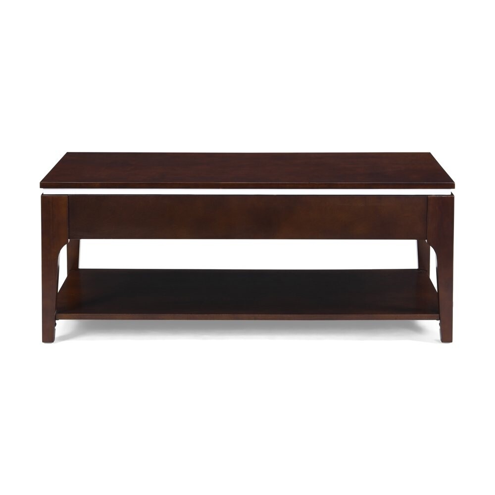 Johan Transitional Wood Rectangle Lift Top Coffee Table