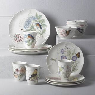 Lenox 12-Piece Traditional White Porcelain Dinnerware Set (Service for 4) 883319