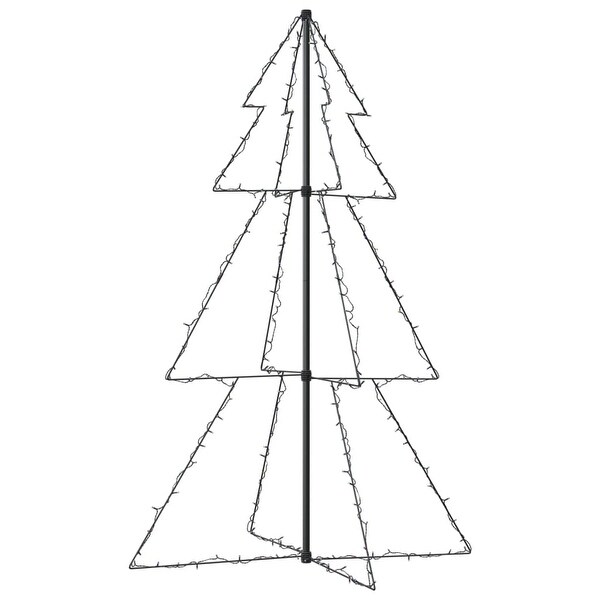 vidaXL Christmas Cone Tree 200 LEDs Indoor and Outdoor 3x5 ft