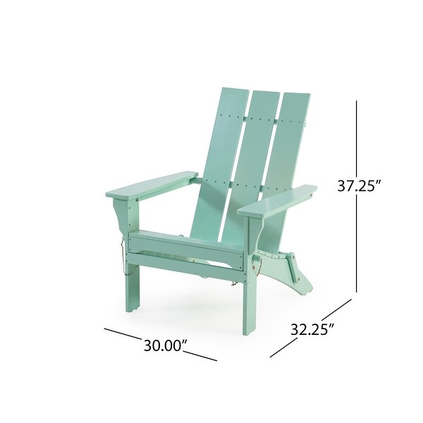 Zuma Outdoor Contemporary Acacia Wood Foldable Adirondack Chair by Christopher Knight Home