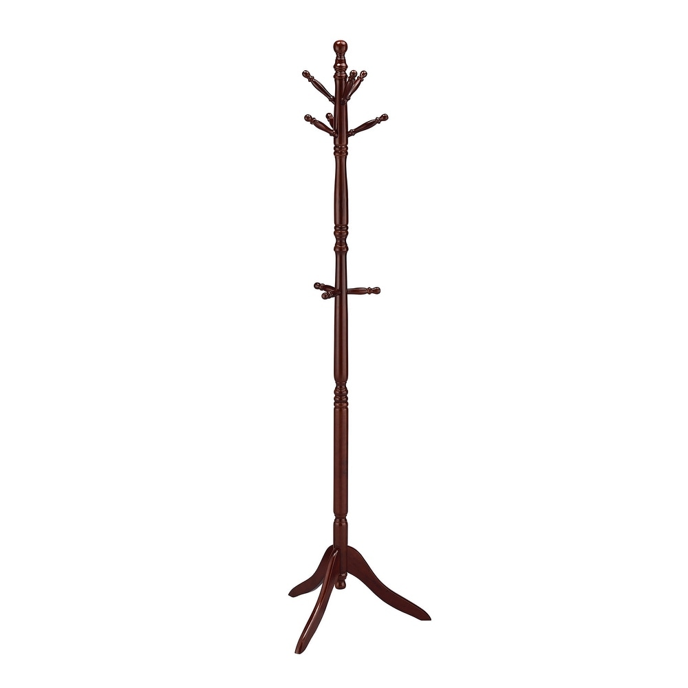 71.5 In. Wood Swivel Coat Rack