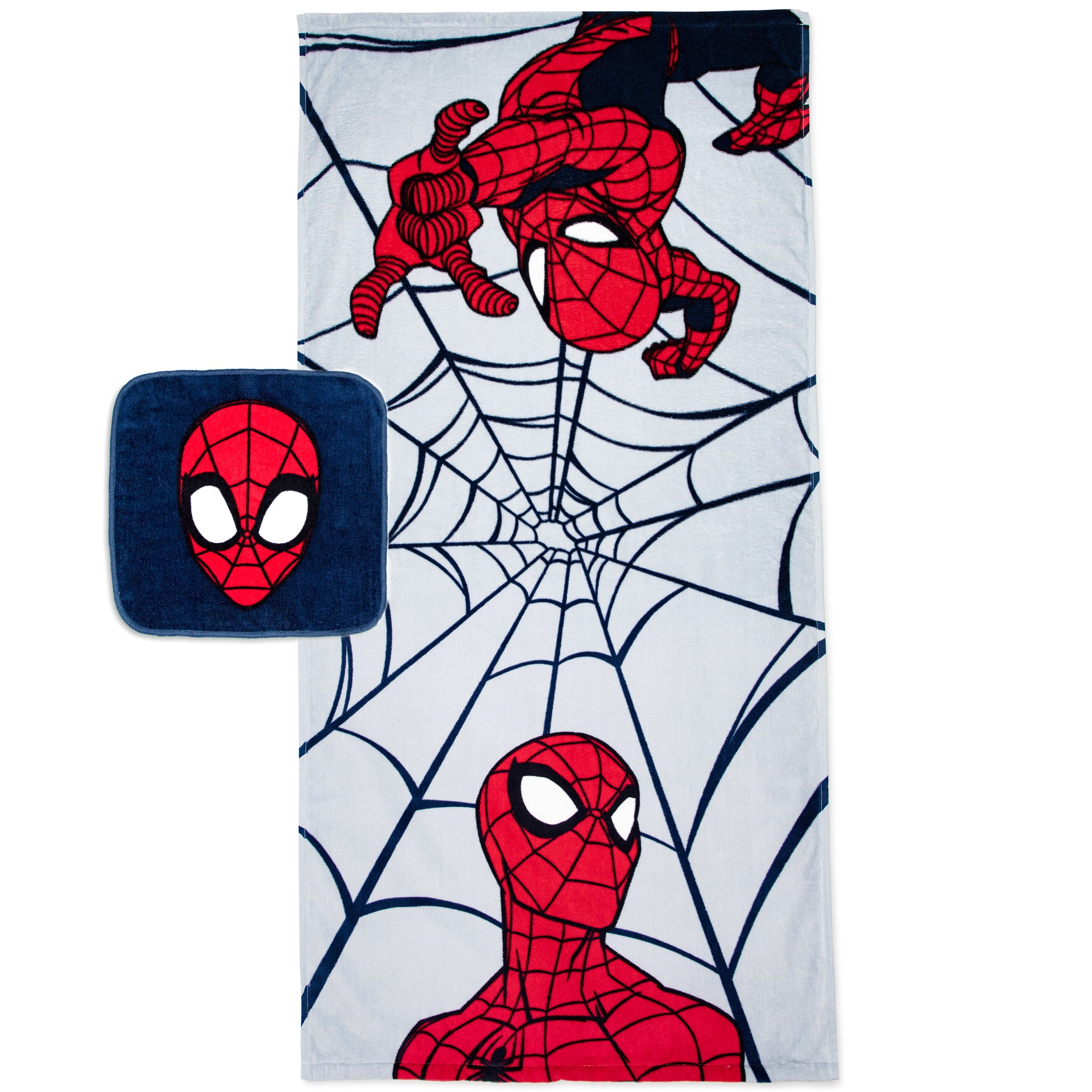 Spider-Man Kids Cotton 2 Piece Towel and Washcloth Set