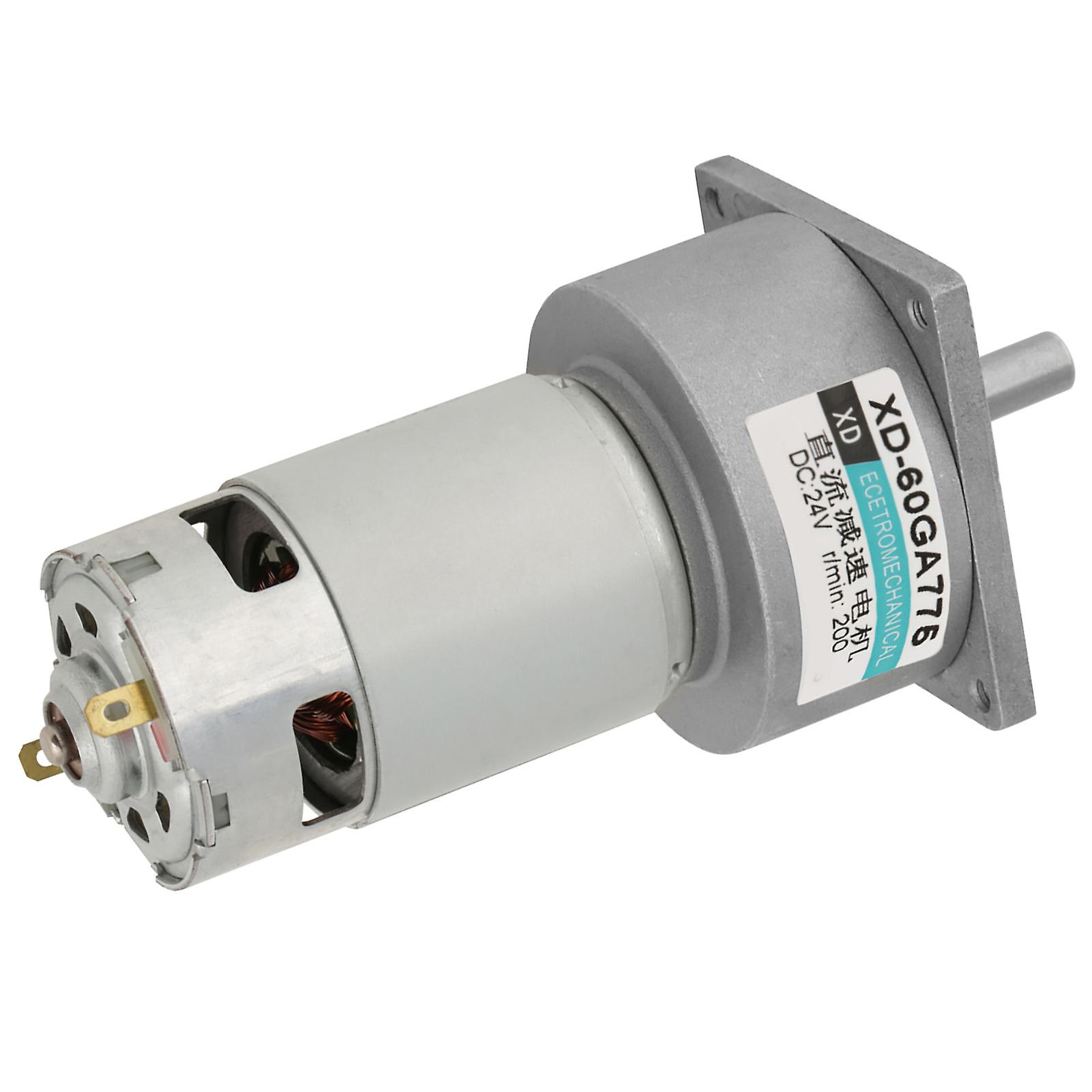 35w Micro Dc Metal Gear Motor Speed Adjustable Cw/ccw  (24v 200rpm)