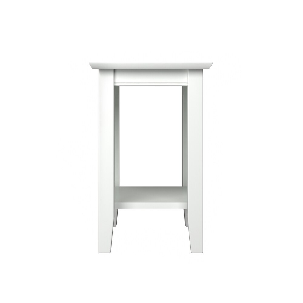 Nantucket Chair Side Table in White