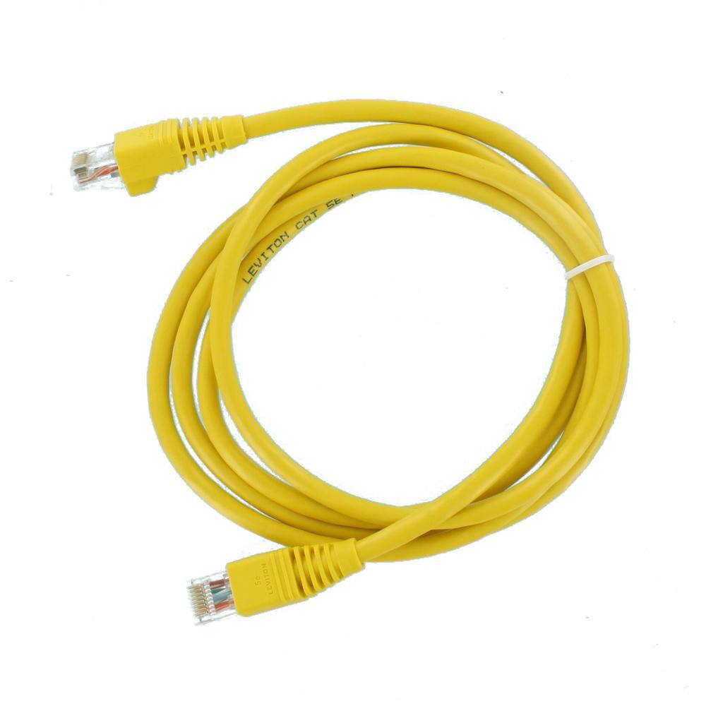 Leviton GigaMax 5 ft. Cat 5e Patch Cord Yellow 5G460-5Y