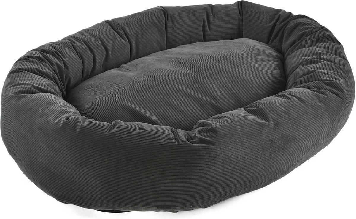 Max and Marlow Luxurious Oval Bolster Cuddler Cat and Dog Bed