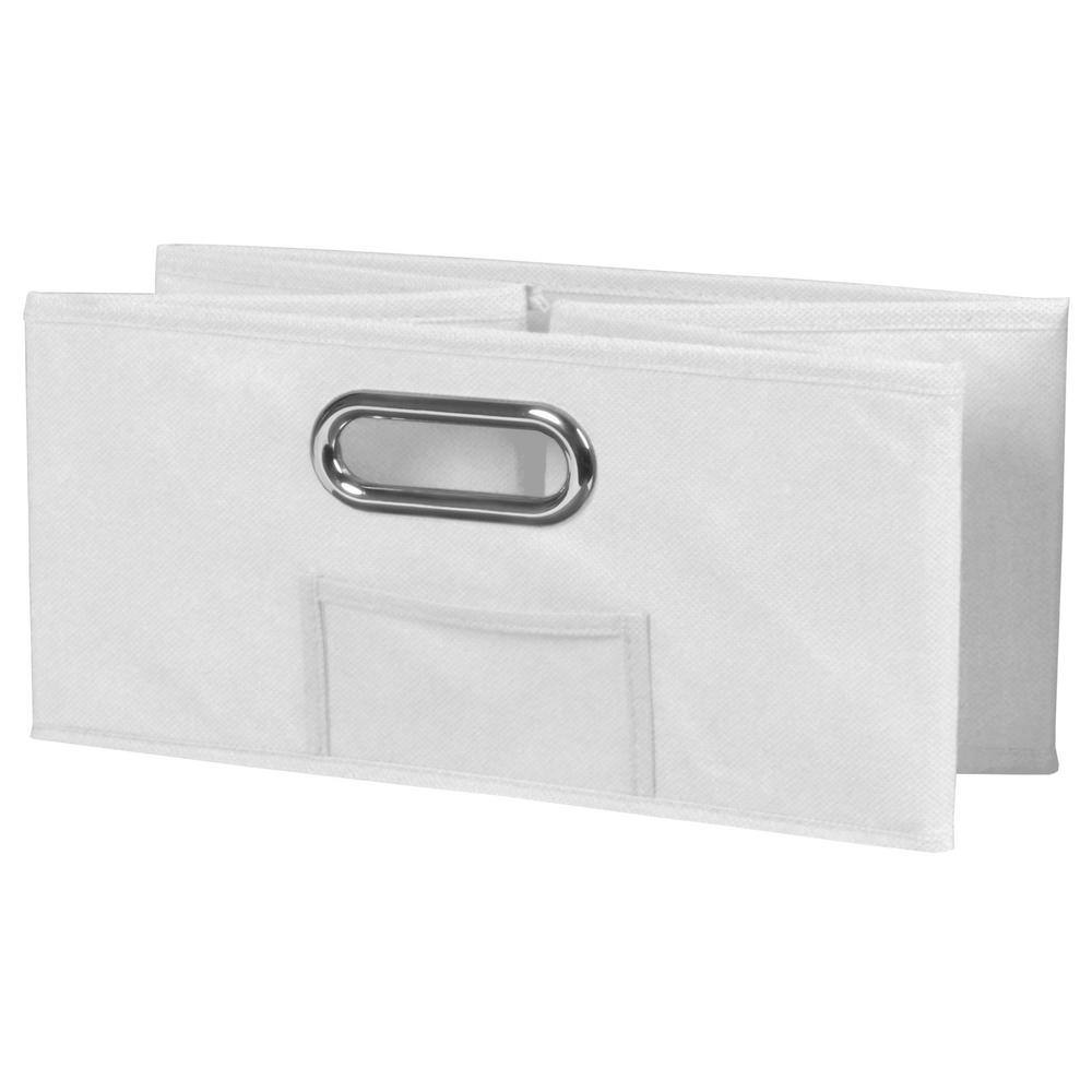 NICHE 6 in. H x 12 in. W x 12 in. D White Fabric Cube Storage Bin 6-Pack HDCHTOTE066PKWH