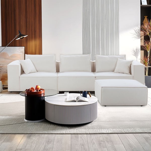 Williamspace Modern Upholstered Sectional Sofa for Living Room