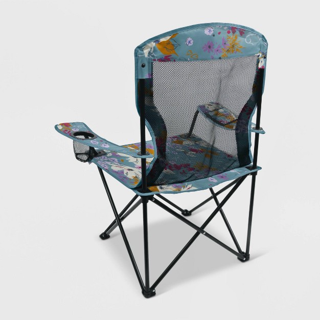 Vera Bradley Coleman Broadband Quad Chair Wildflowers Blue