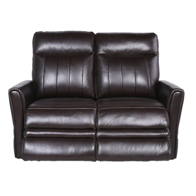 Coachella Power Recliner Loveseat Brown Steve Silver Co