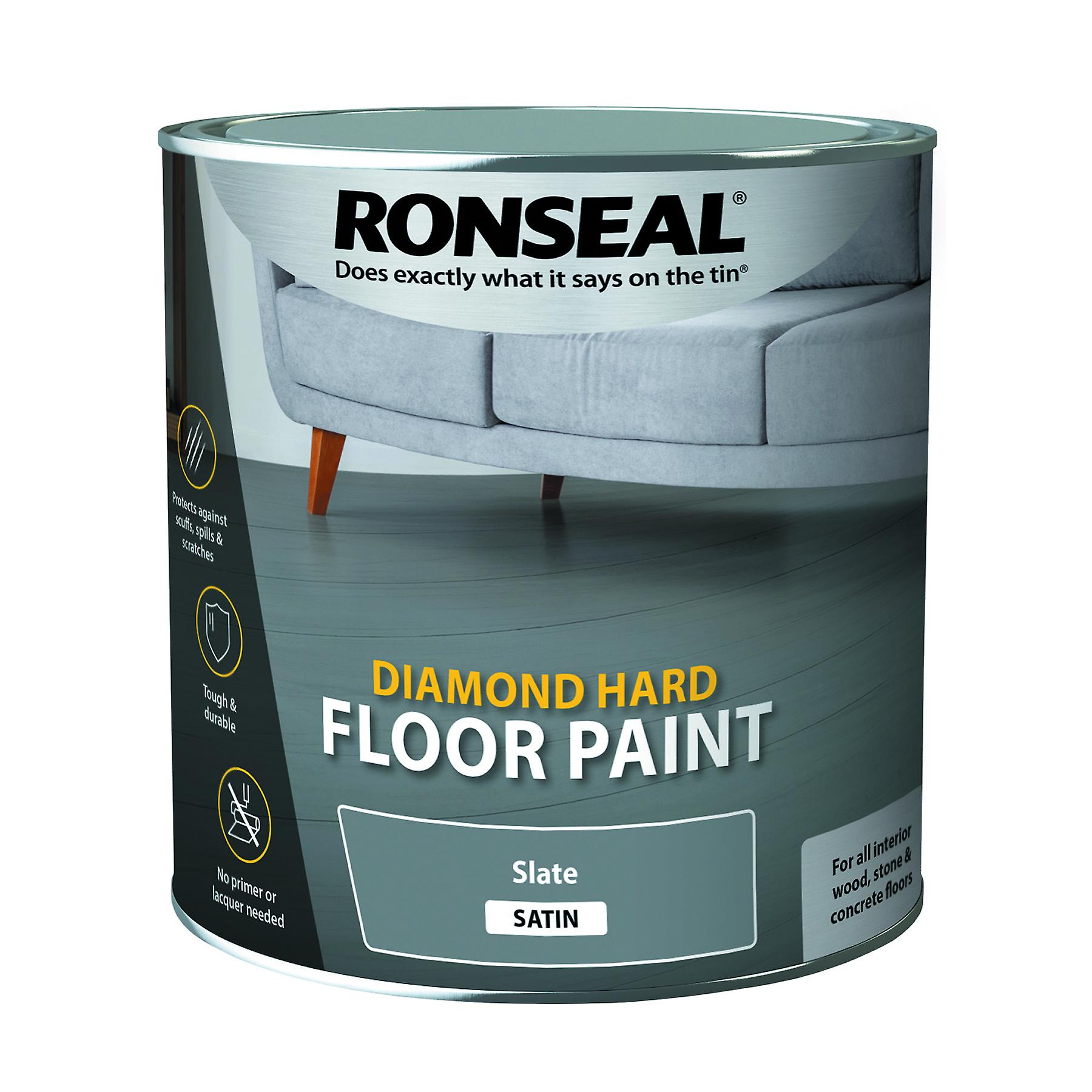 Ronseal Diamond Hard Floor Paint Satin 2.5L Slate