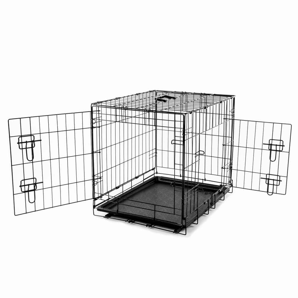 PRIVATE BRAND UNBRANDED Large Black Collapsable Pet Crate 308594B