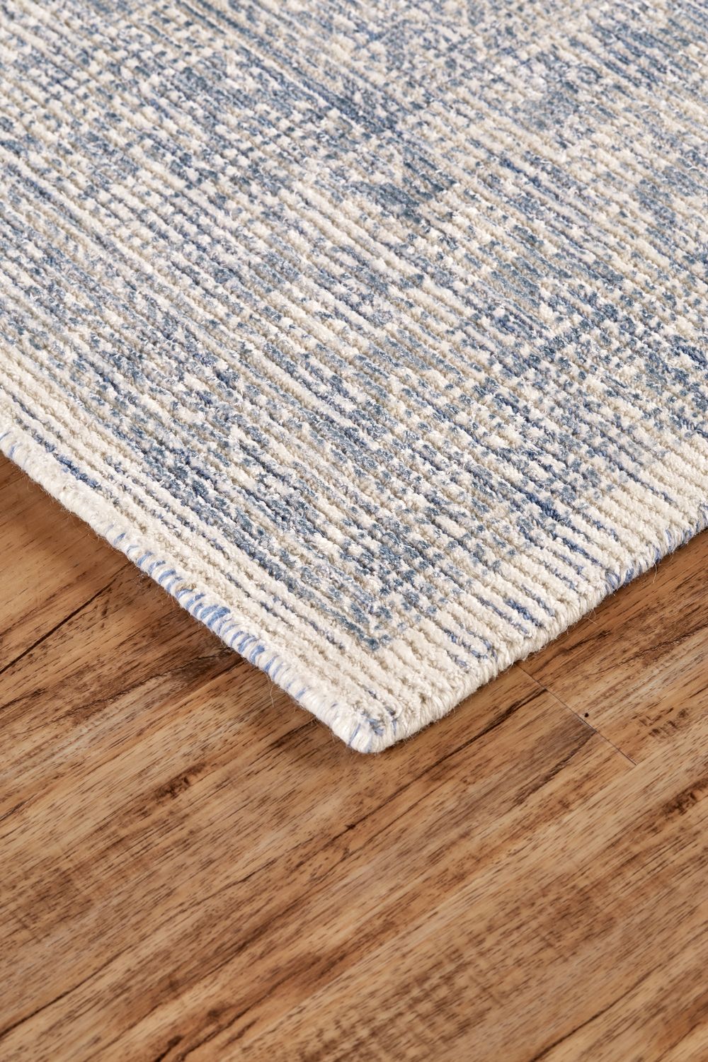 Michener Ivory and Blue Rug by BD Fine