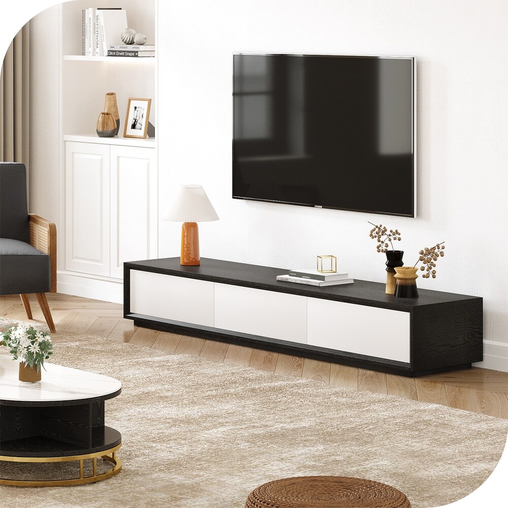 70 inch Modern Wooden TV Stand Media console with 3 Drawers