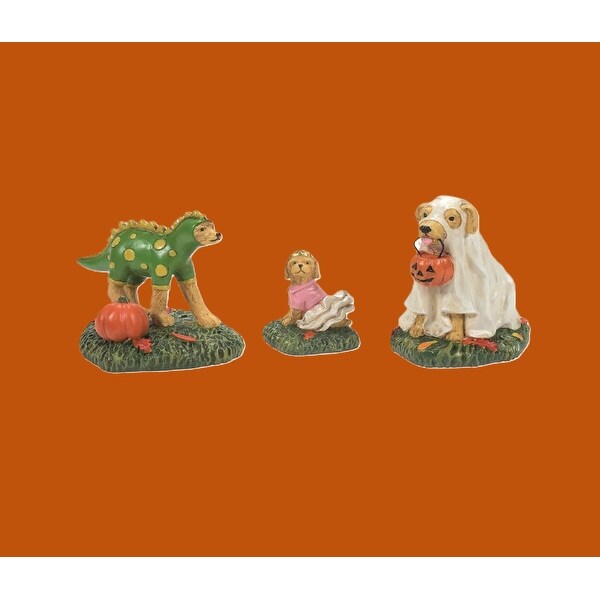 Department 56 Village Halloween Accessories Family Pups Set of 3