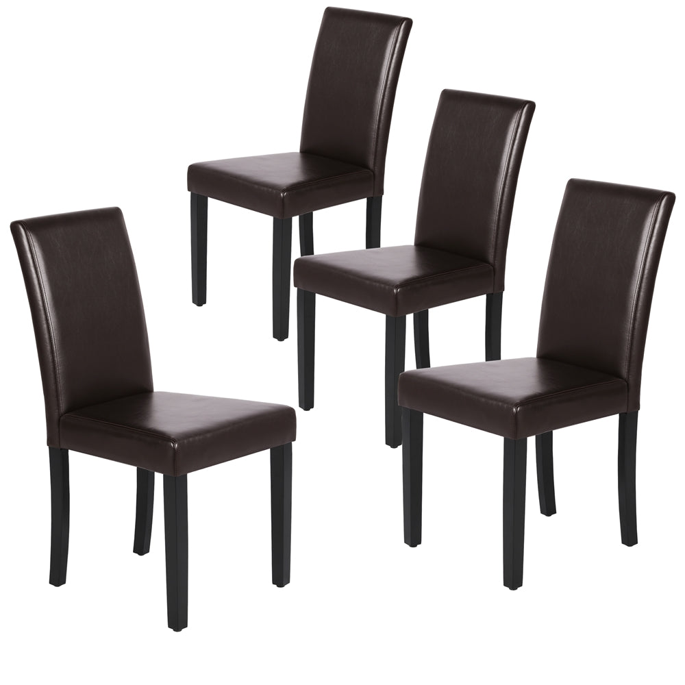 Yaheetech Dining Room Chairs High Back Padded Kitchen Chairs For Home And Restaurants