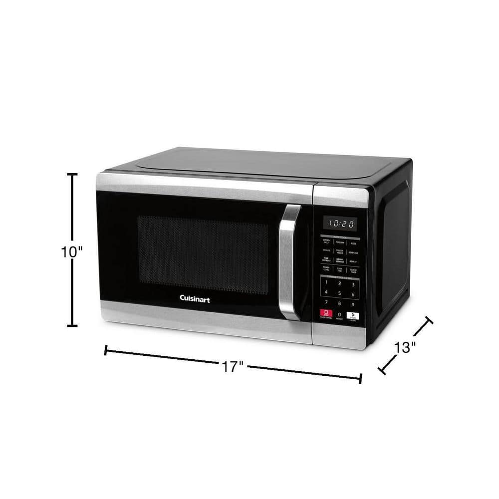 Cuisinart 0.7 cu. ft. 700-Watt Countertop microwave in Black and Stainless Steel CMW-70