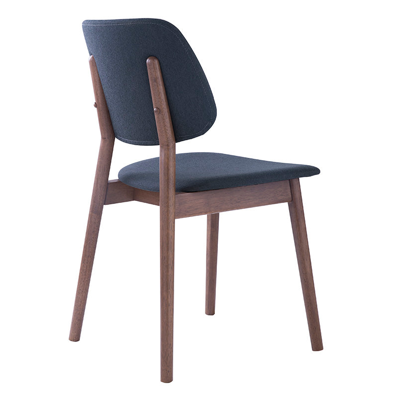 MERCY Dining Chair - Walnut/Dark Grey