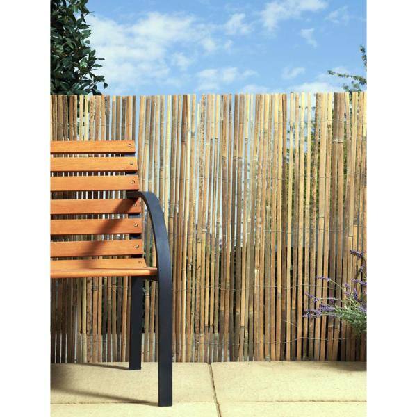 MGP 48 in. H Bamboo Slate Garden Fence SBF-94