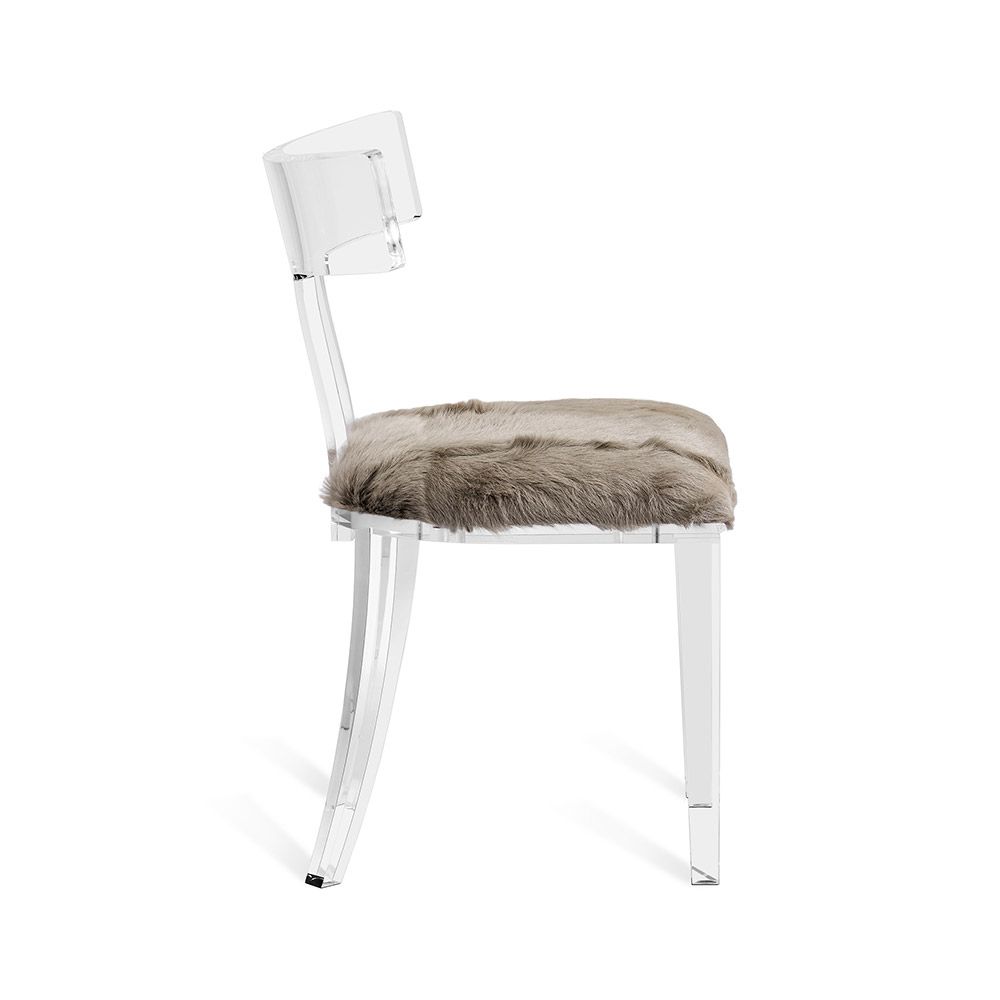 Tristan Acrylic Klismos Chair in Various Colors