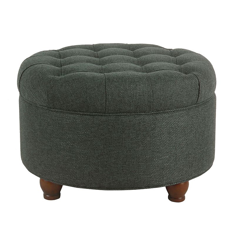 HomePop Tufted Storage Ottoman