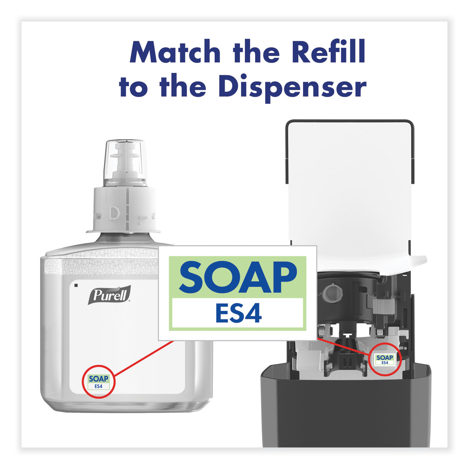 ES4 Soap Push-Style Dispenser by PURELLandreg; GOJ503401