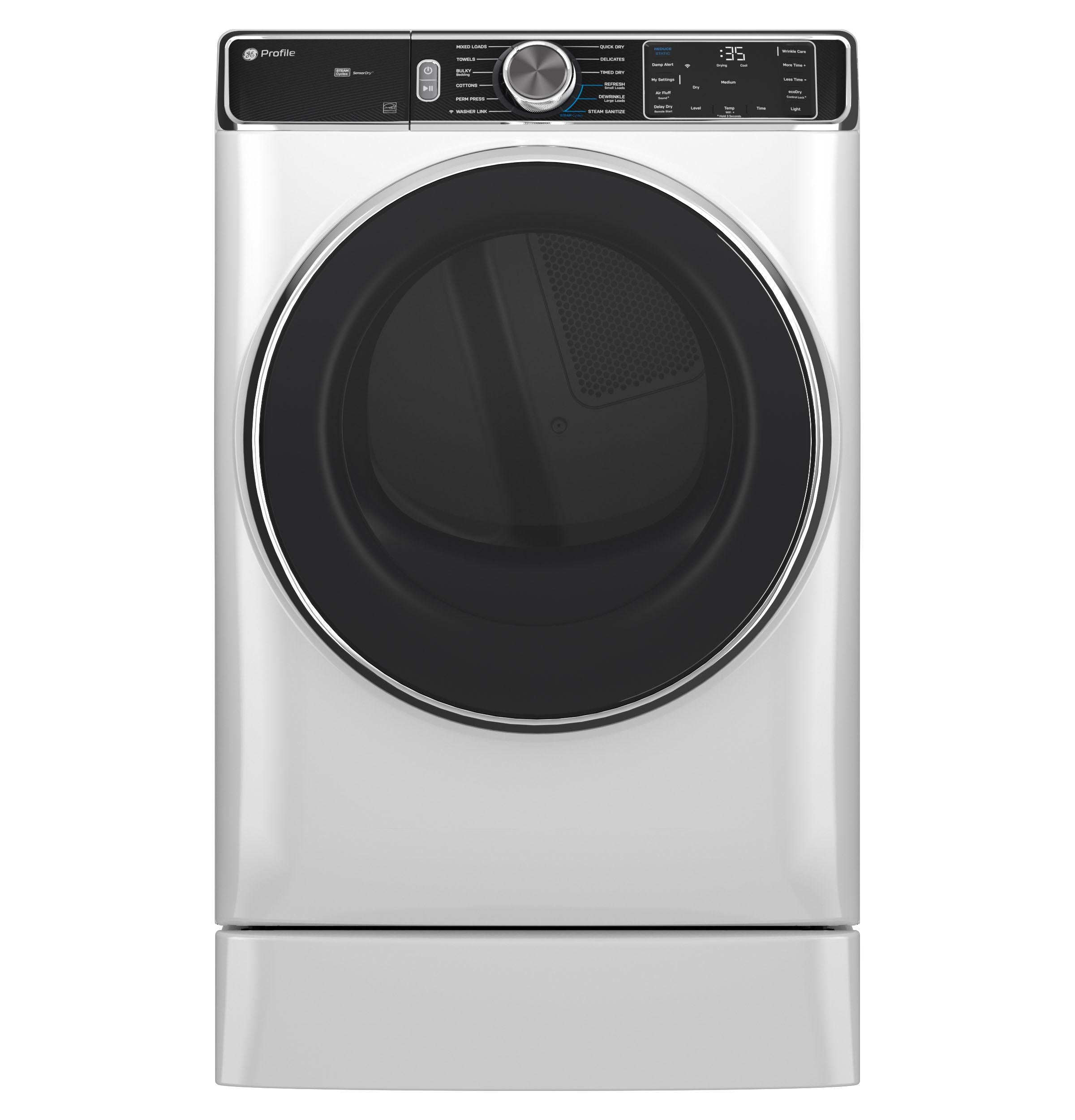 Ge Appliances PFD87ESSVWW Ge Profile™ 7.8 Cu. Ft. Capacity Smart Front Load Electric Dryer With Steam And Sanitize Cycle