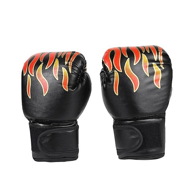 1Pair Kids Boxing Gloves for Children Adjustable Fighting Mitts Hand Protector Black Red Blue Punchi