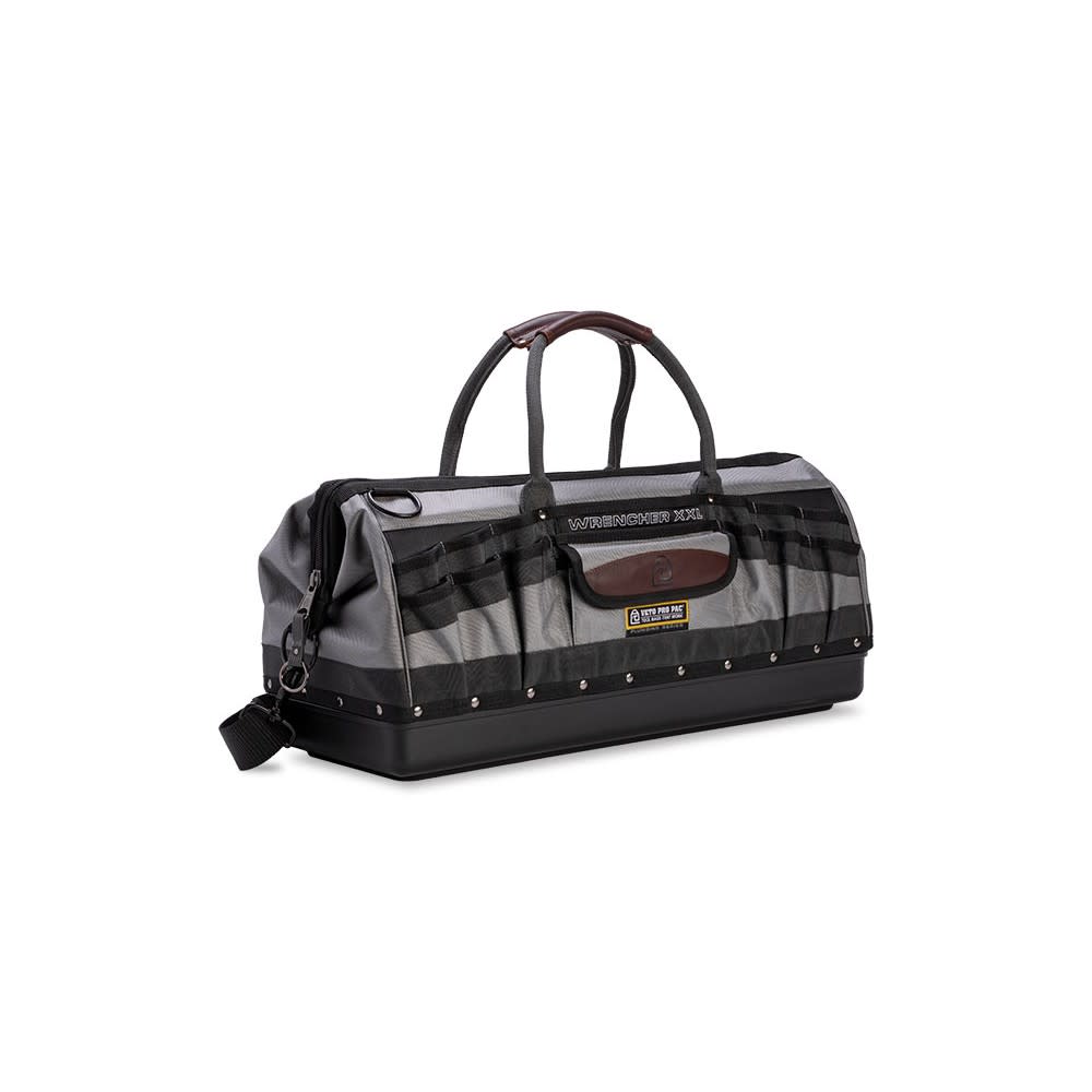 Veto Pro Pac 60 Lbs Open Top/Closable Plumbing Bag 2X Gray ;