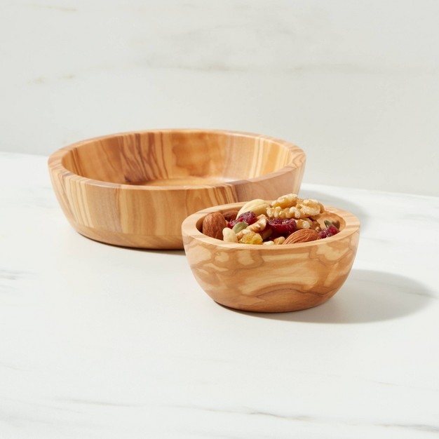 3 4oz Olivewood Serving Bowl