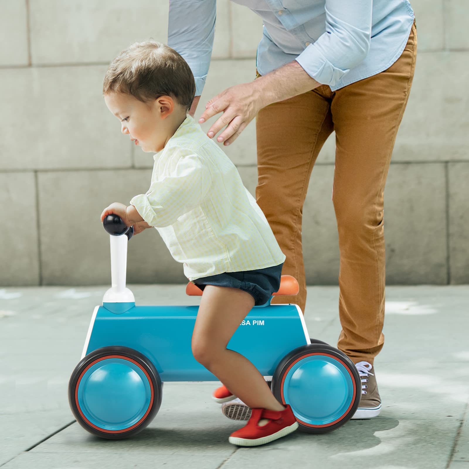 Costzon Toddler Ride On Toy, Baby Balance Bike 10-24 Month Toddler Walker w/ Limited Steering