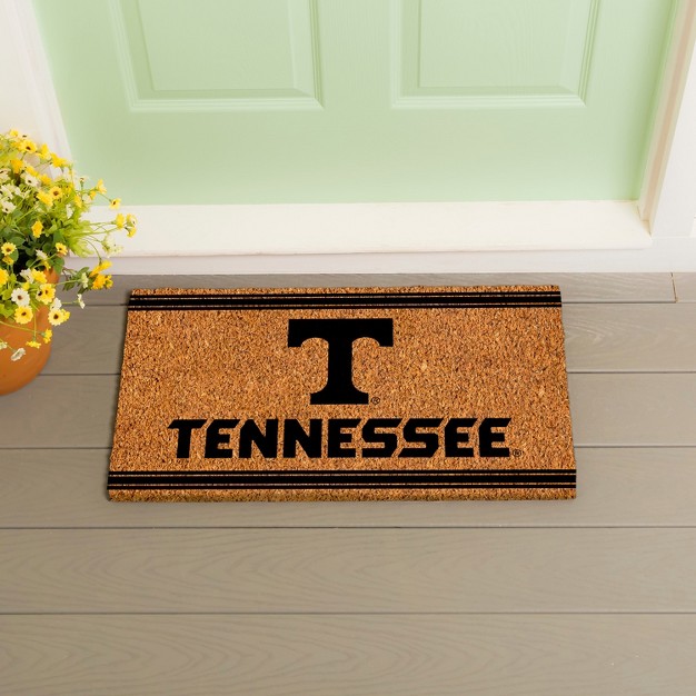 Evergreen University Of Tennessee Logo Turf Mat Brown 28 X 16 Inches Indoor Outdoor Doormat