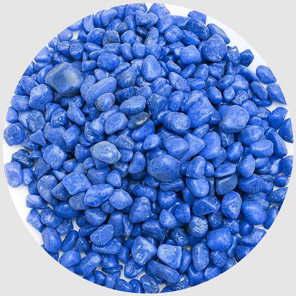 Aquarium Pebbles (Blue, Small) - 1 kg