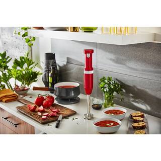 KitchenAid Cordless Variable Speed Passion Red Hand Blender KHBBV53PA